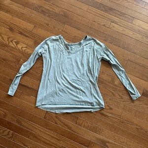 lululemon athletica Grey Long Sleeve Top
